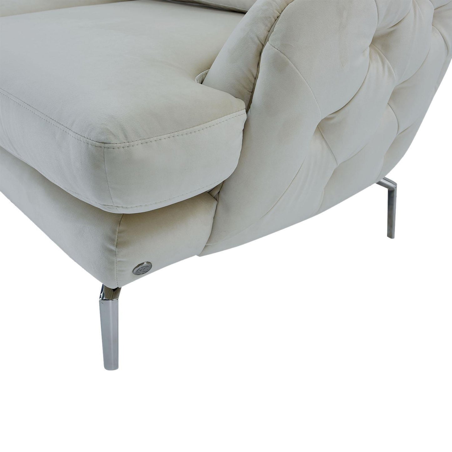 Giulia Silver Sofa Set – Beige