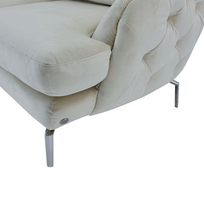 Giulia Silver Sofa Set – Beige