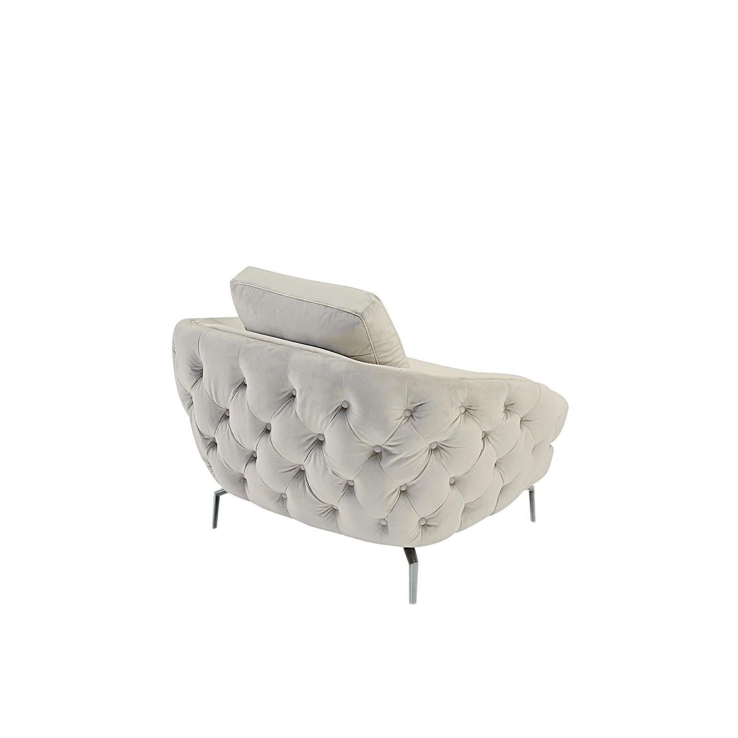 Giulia Silver Sofa Set – Beige