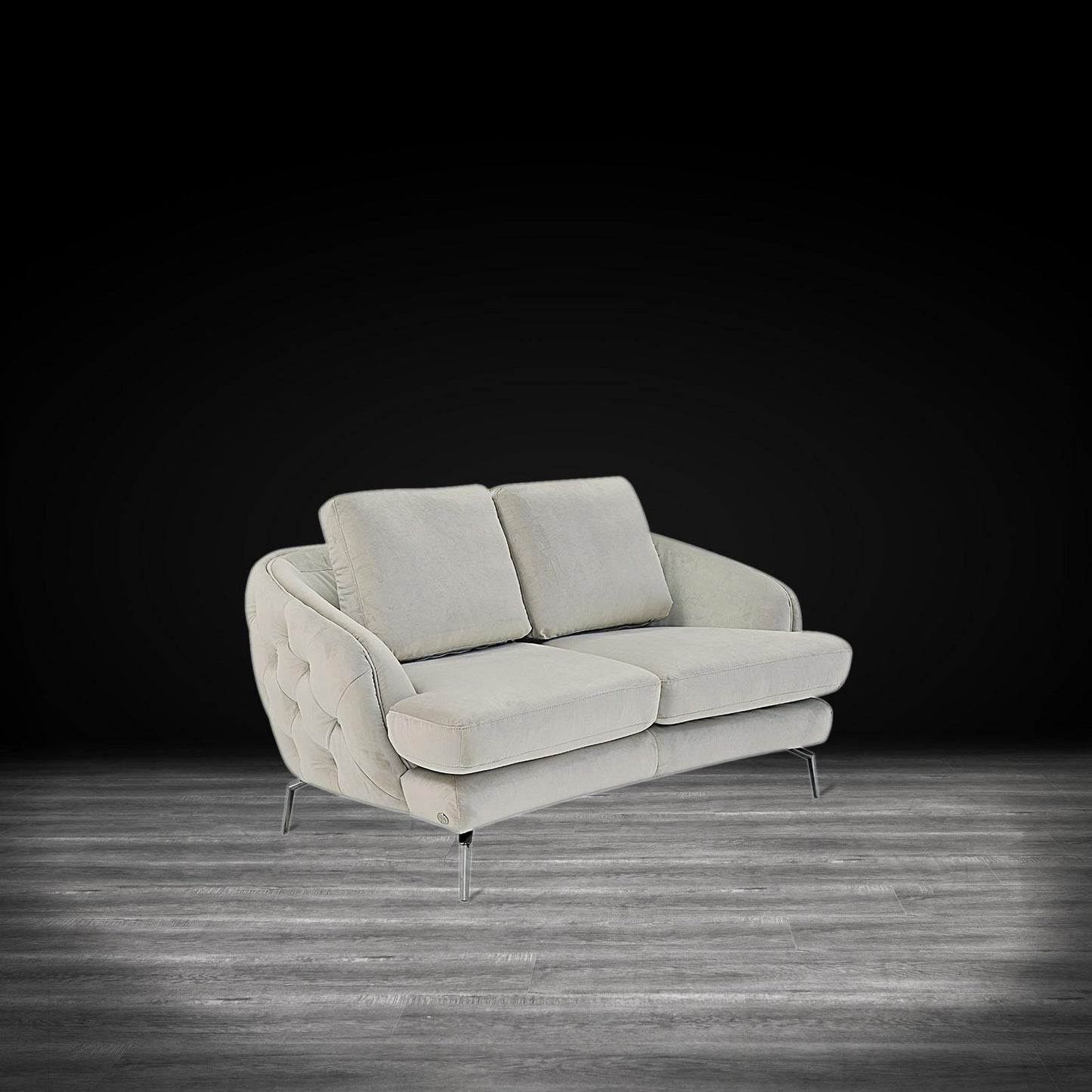 Giulia Silver Sofa Set – Beige