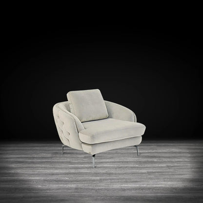 Giulia Silver Sofa Set – Beige