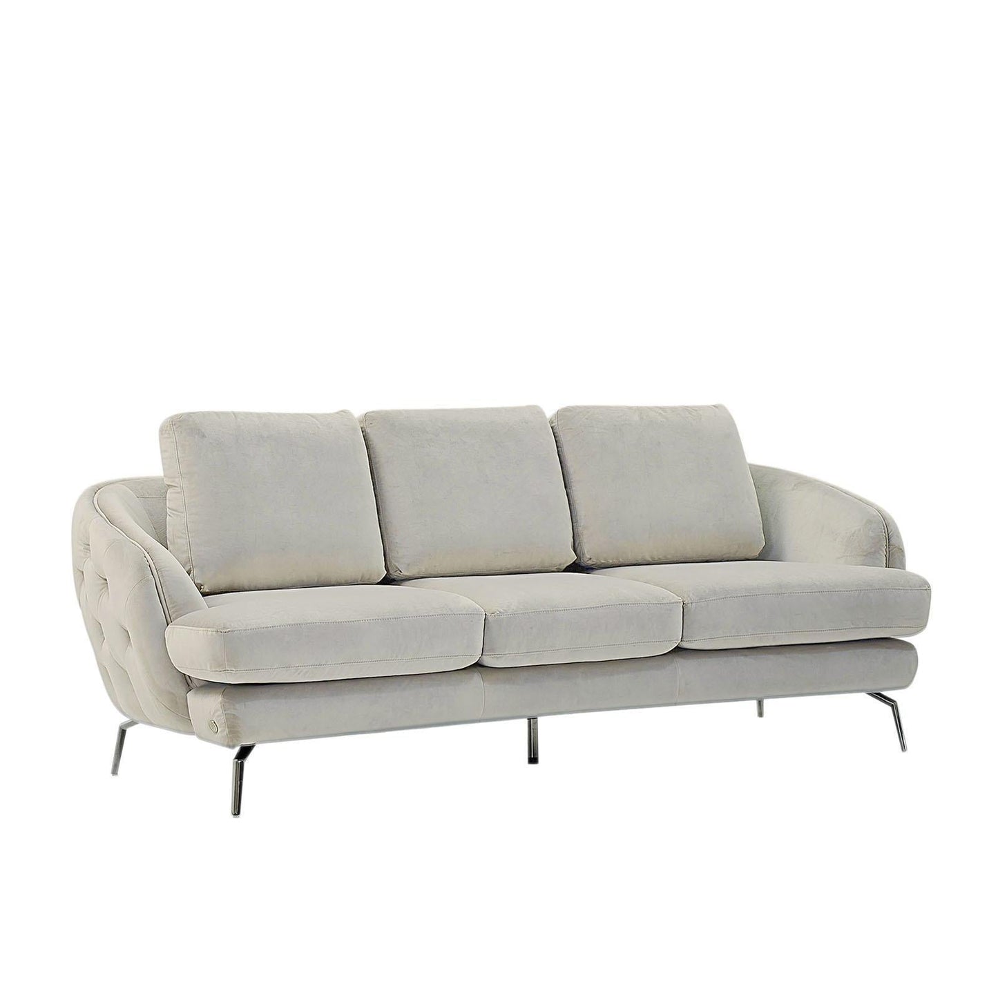 Giulia Silver Sofa Set – Beige