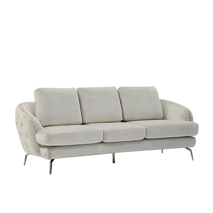 Giulia Silver Sofa Set – Beige