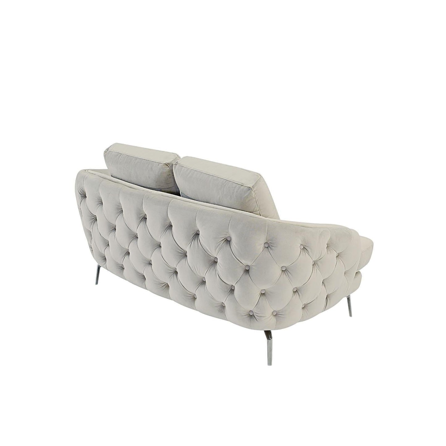 Giulia Silver Sofa Set – Beige