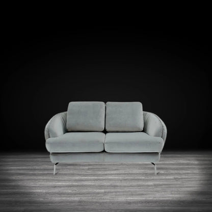 Giulia Silver Sofa Set – Light Gray