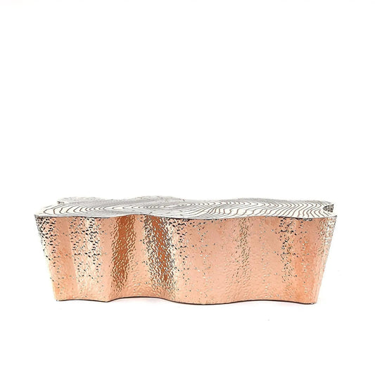 Glacier Rose Gold Coffee Table with Elegant Design