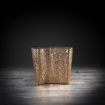 Glacier End Table | Luxurious Rose Gold Accent