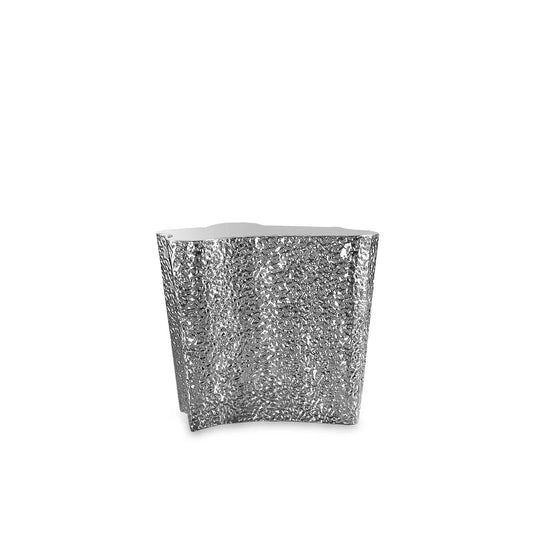 Glacier End Table | Flat Silver Surface