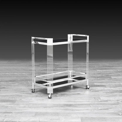 Iceland Silver Bar Cart – Modern Display Design