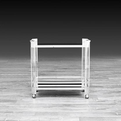 Iceland Silver Bar Cart – Modern Display Design