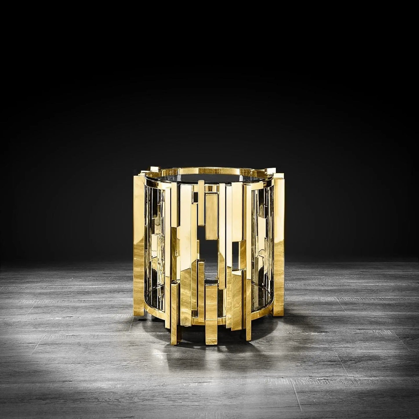 Illusion Round End Tables | Sleek & Contemporary