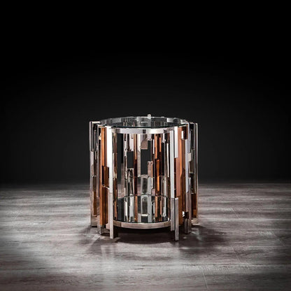 Illusion Round End Tables | Sleek & Contemporary