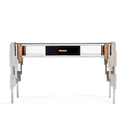 Illusion Silver Console Table