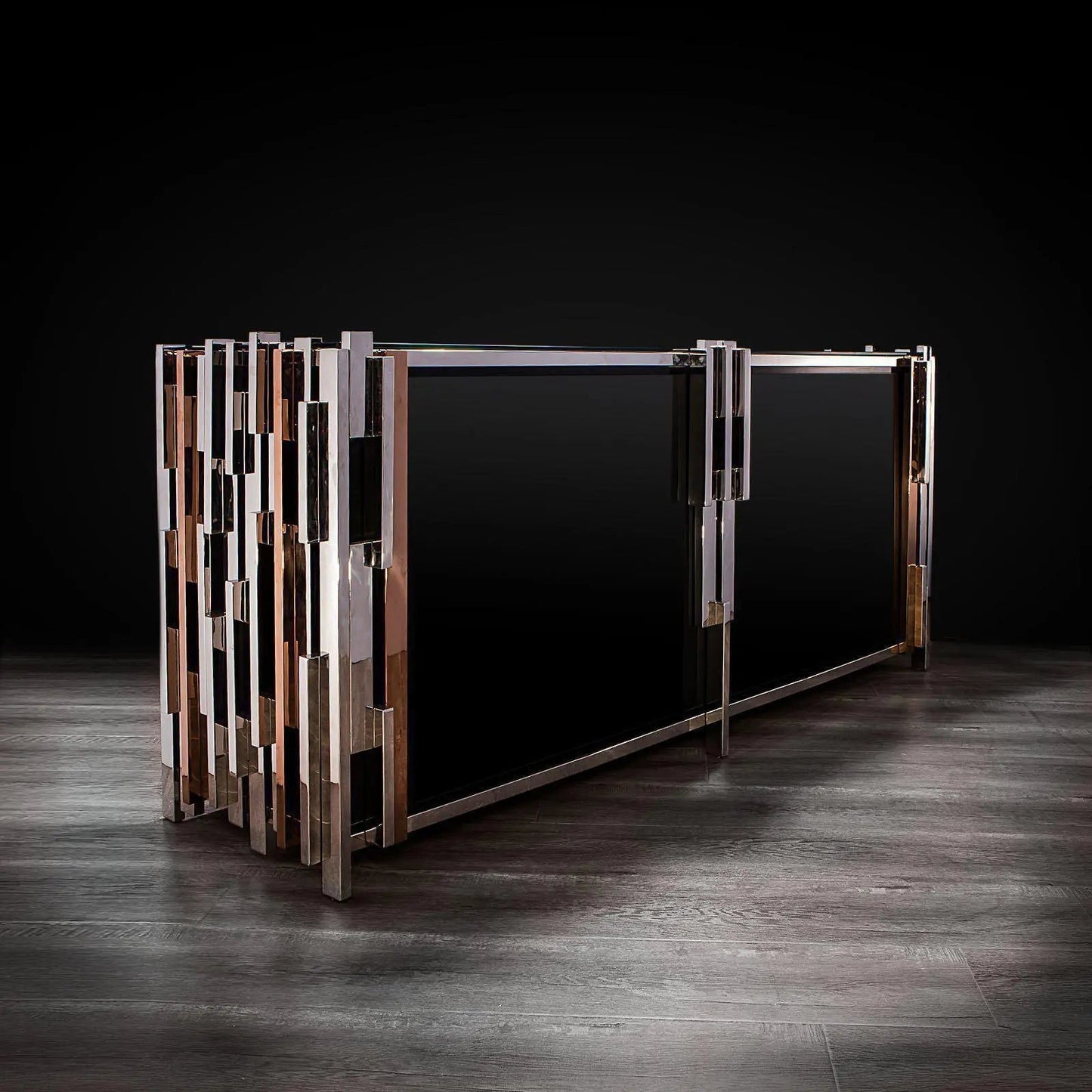 Illusion Buffet in Silver Finish