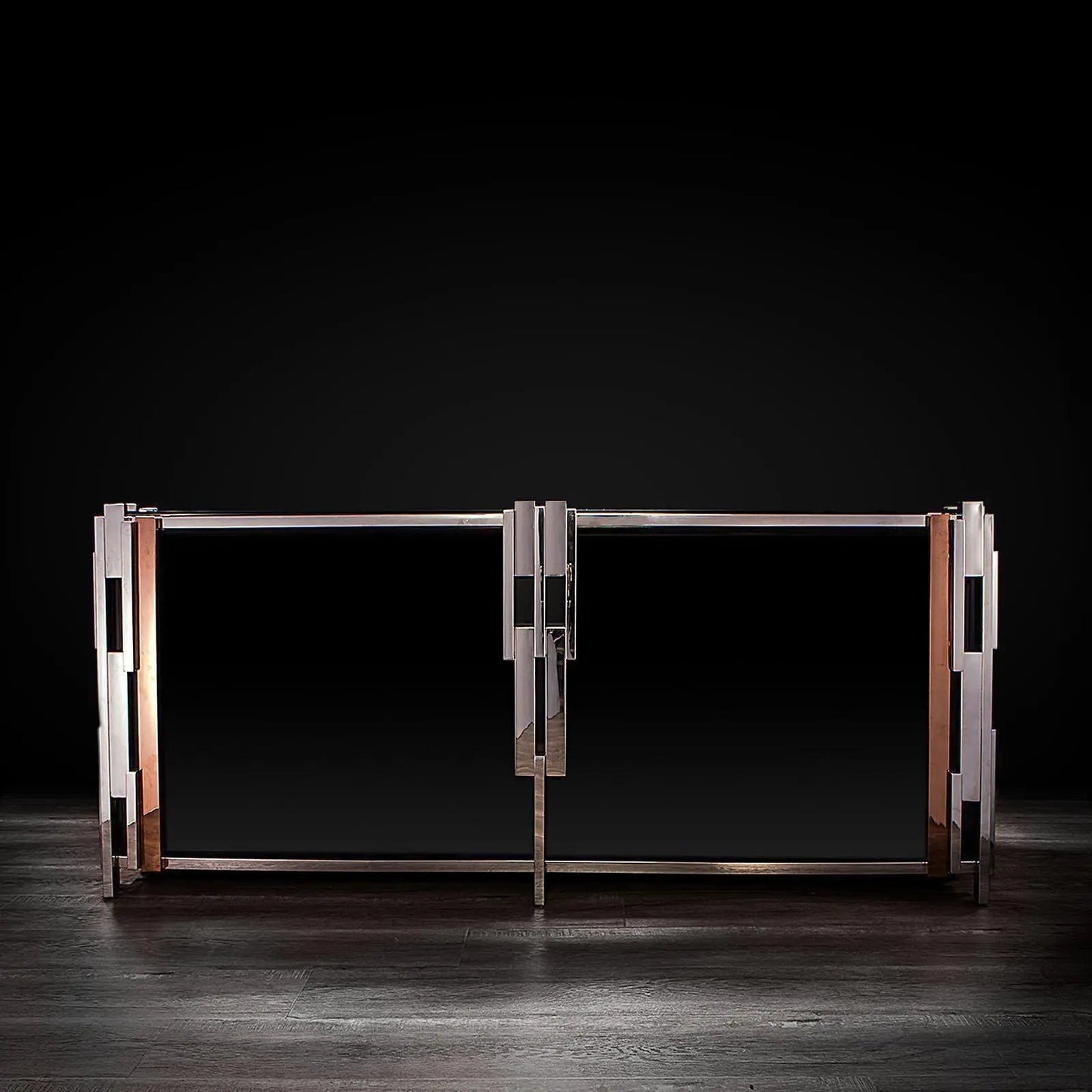 Illusion Buffet in Silver Finish