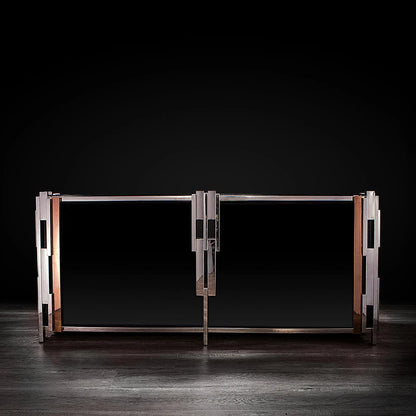 Illusion Buffet in Silver Finish