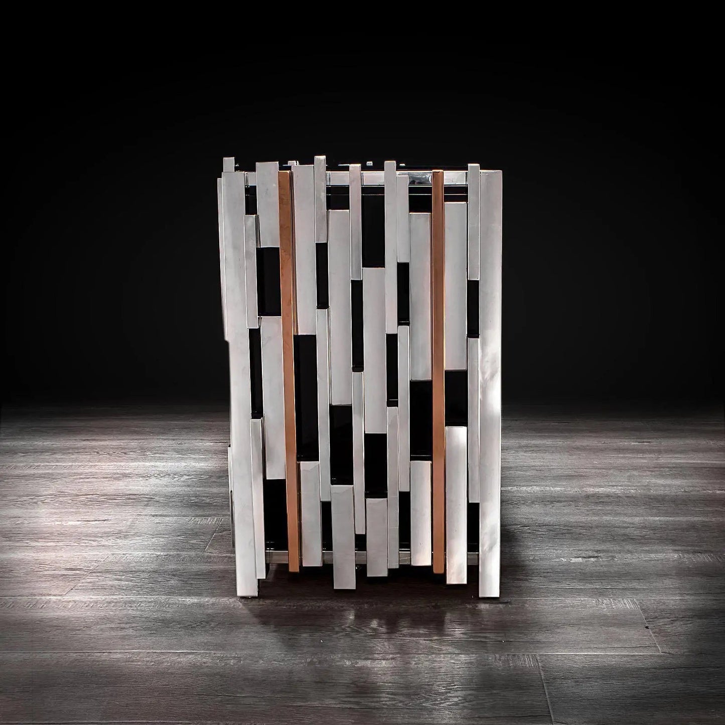 Illusion Buffet in Silver Finish