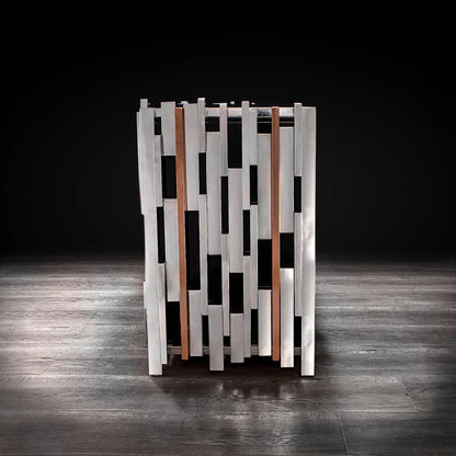 Illusion Buffet in Silver Finish