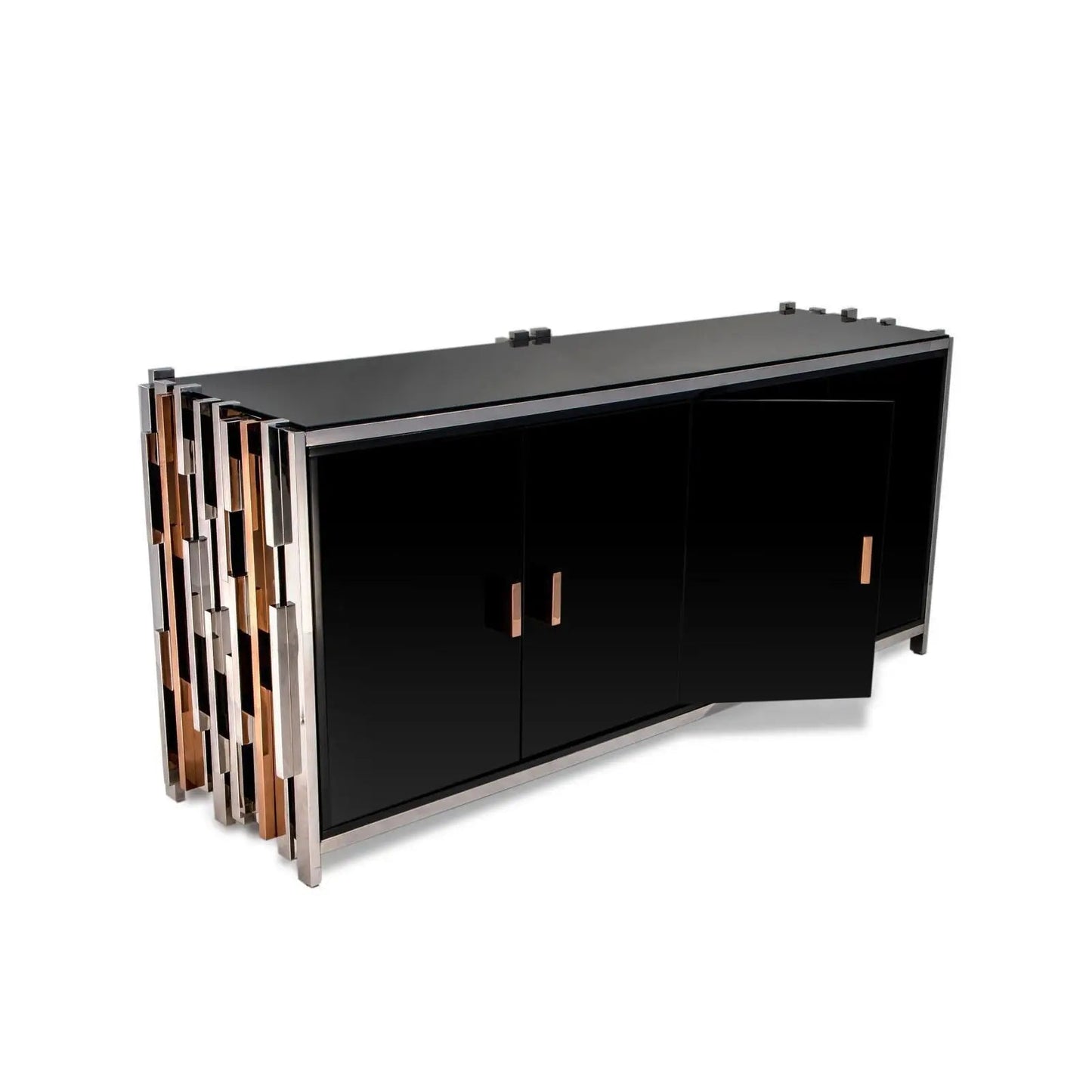 Illusion Buffet in Silver Finish