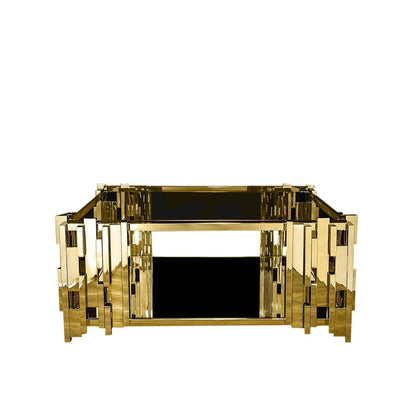 Illusion Square Coffee Table with Modern Charm