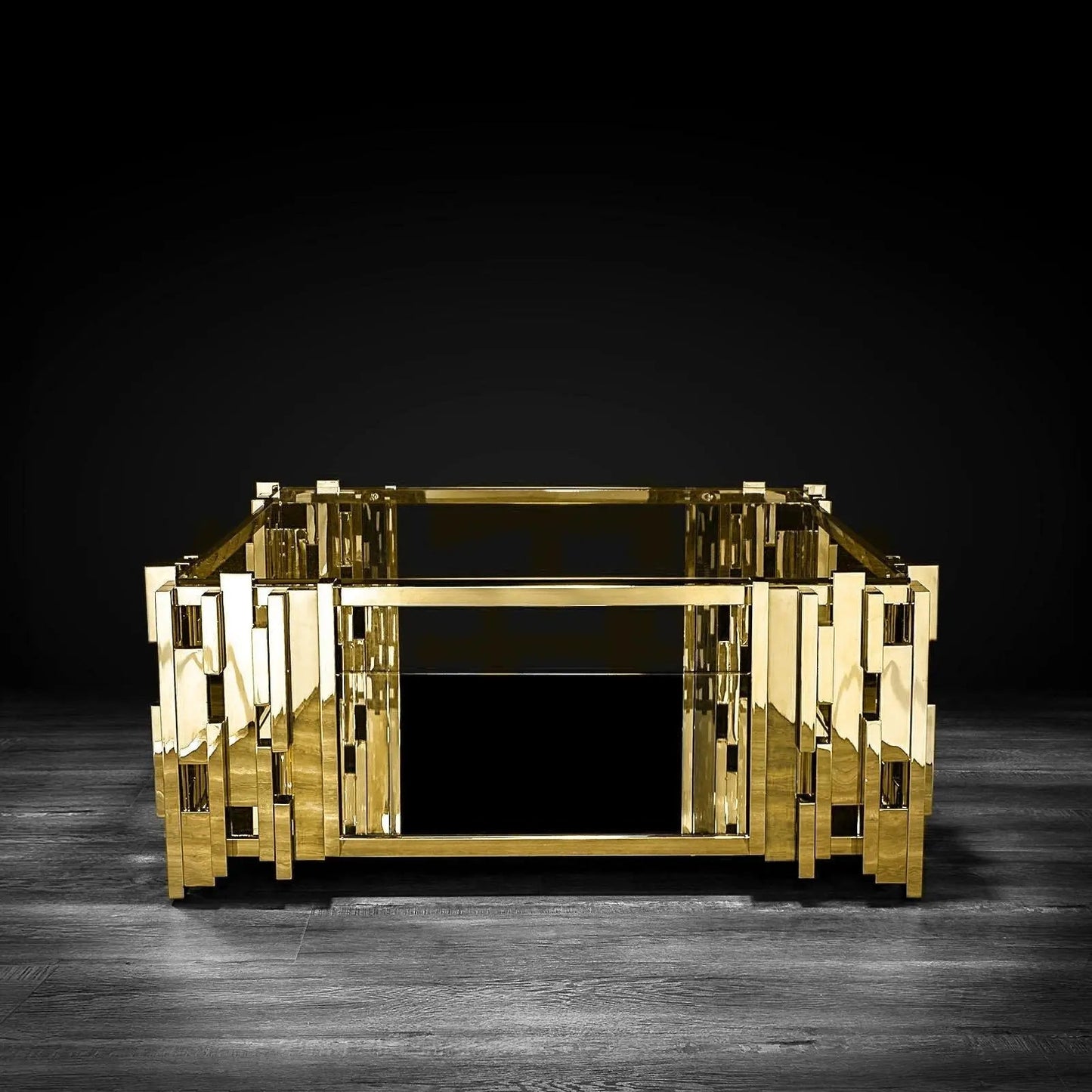 Illusion Square Coffee Table with Modern Charm