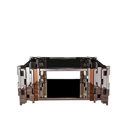 Illusion Square Silver Coffee Table