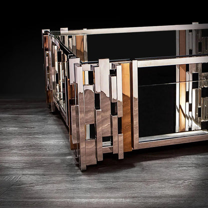 Illusion Square Coffee Table with Modern Charm