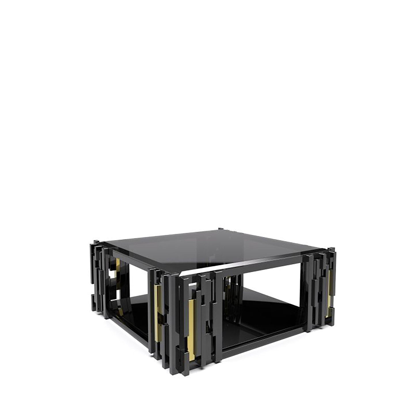 Illusion Square Coffee Table with Modern Charm