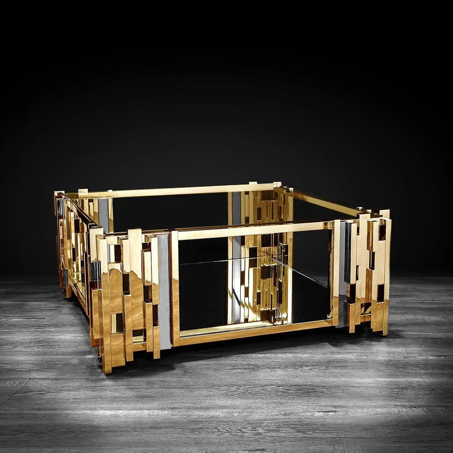 Illusion Square Coffee Table with Modern Charm