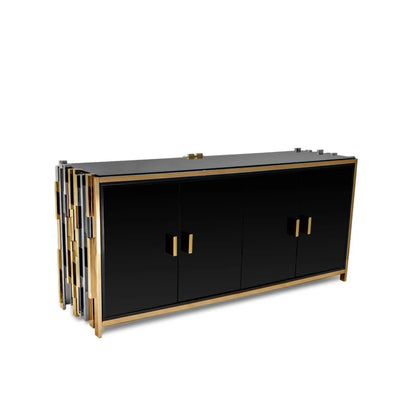 Illusion Buffet with Titanium Gold Trim
