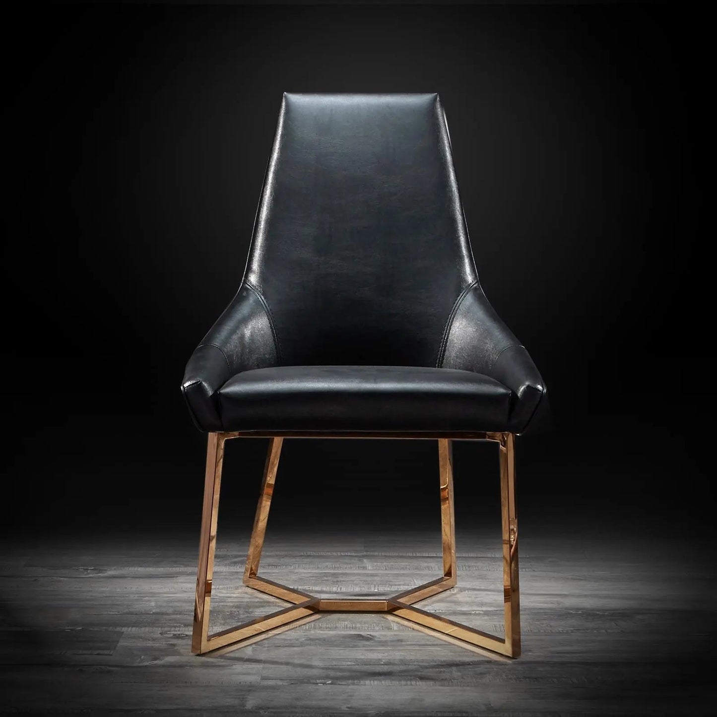 Lorensia Rose Gold Elegant Dining Chair