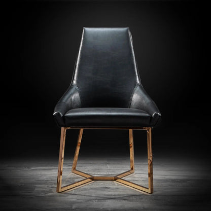 Lorensia Rose Gold Elegant Dining Chair
