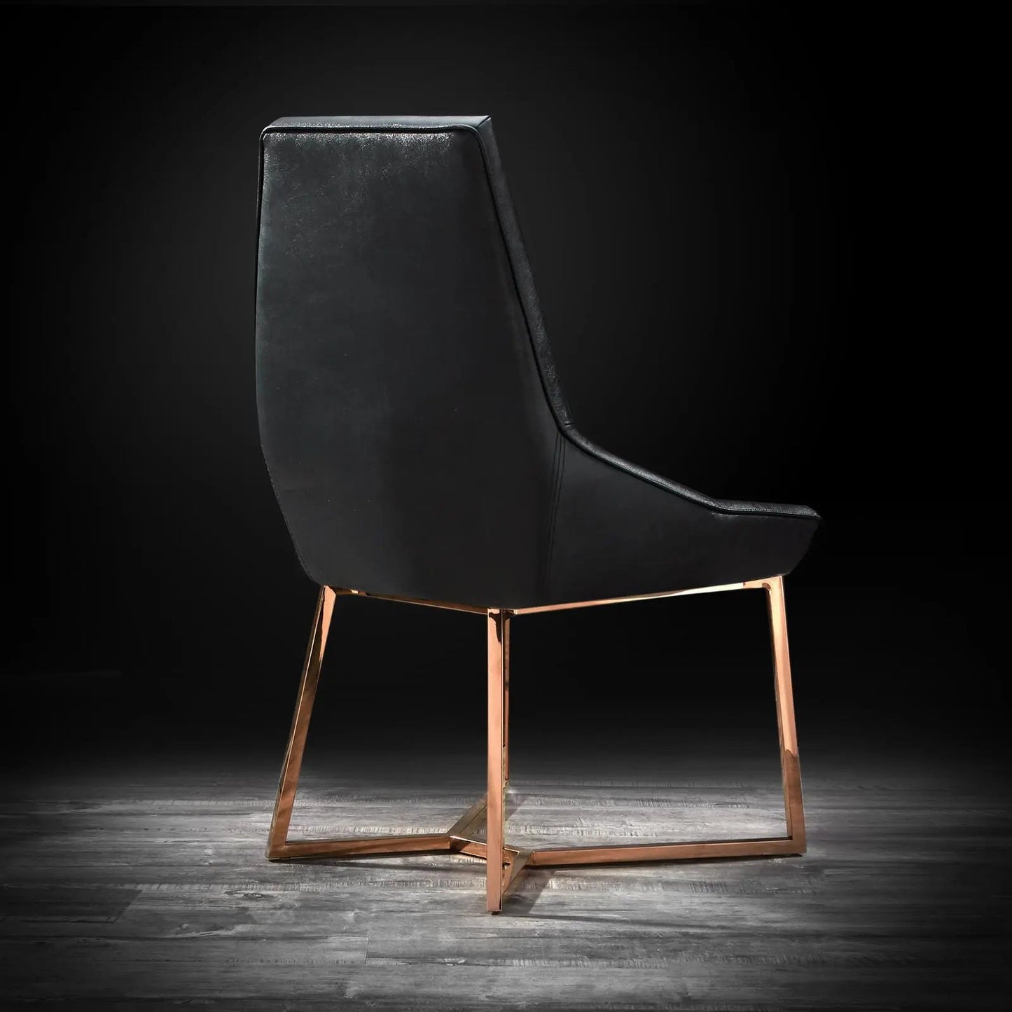 Lorensia Rose Gold Elegant Dining Chair