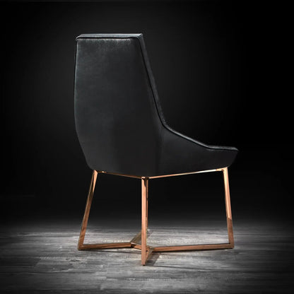 Lorensia Rose Gold Elegant Dining Chair