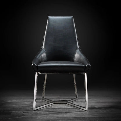 Lorensia Silver Contemporary Dining Chair