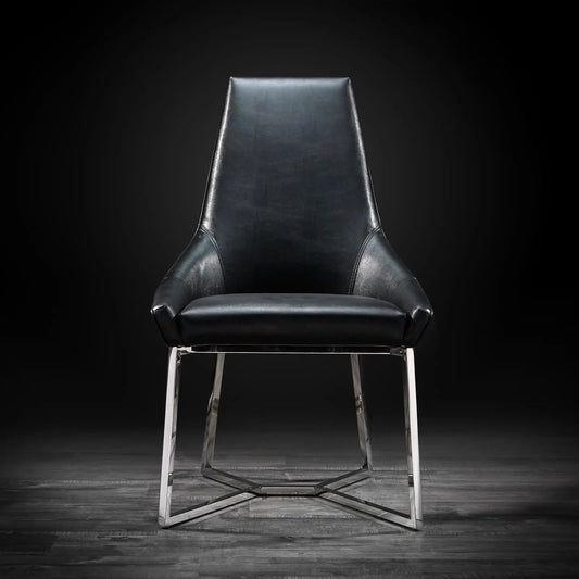 Lorensia Silver Contemporary Dining Chair