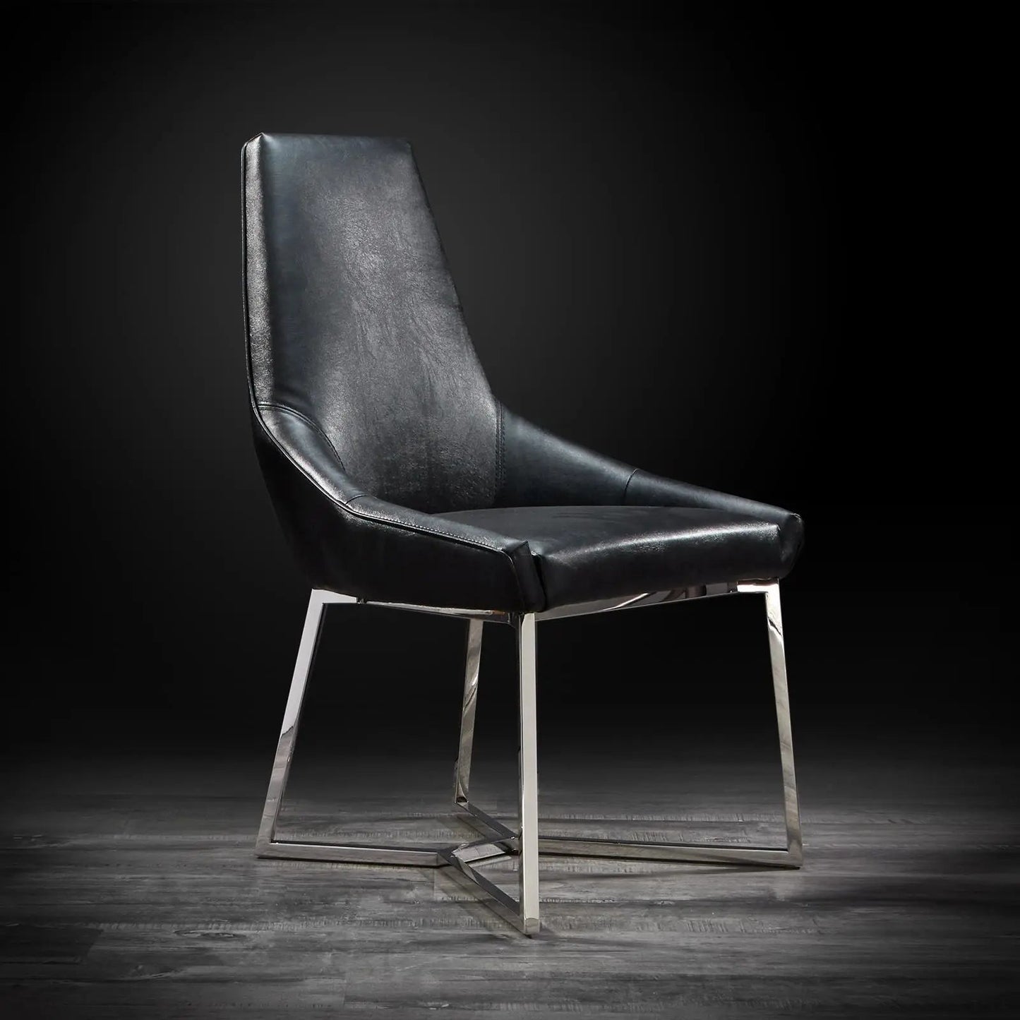 Lorensia Silver Contemporary Dining Chair