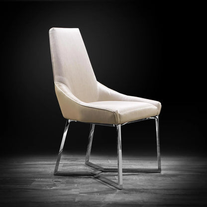 Lorensia Silver Contemporary Dining Chair