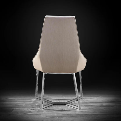 Lorensia Silver Contemporary Dining Chair