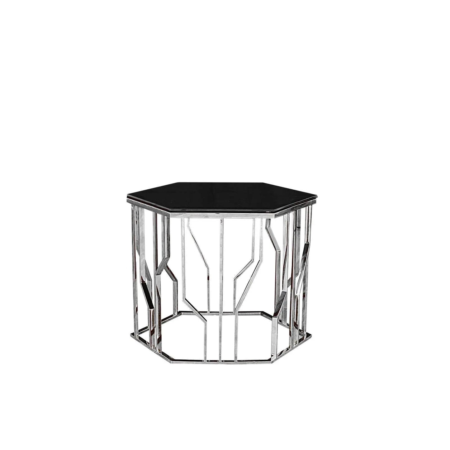 Lorensia Large Silver End Table RG