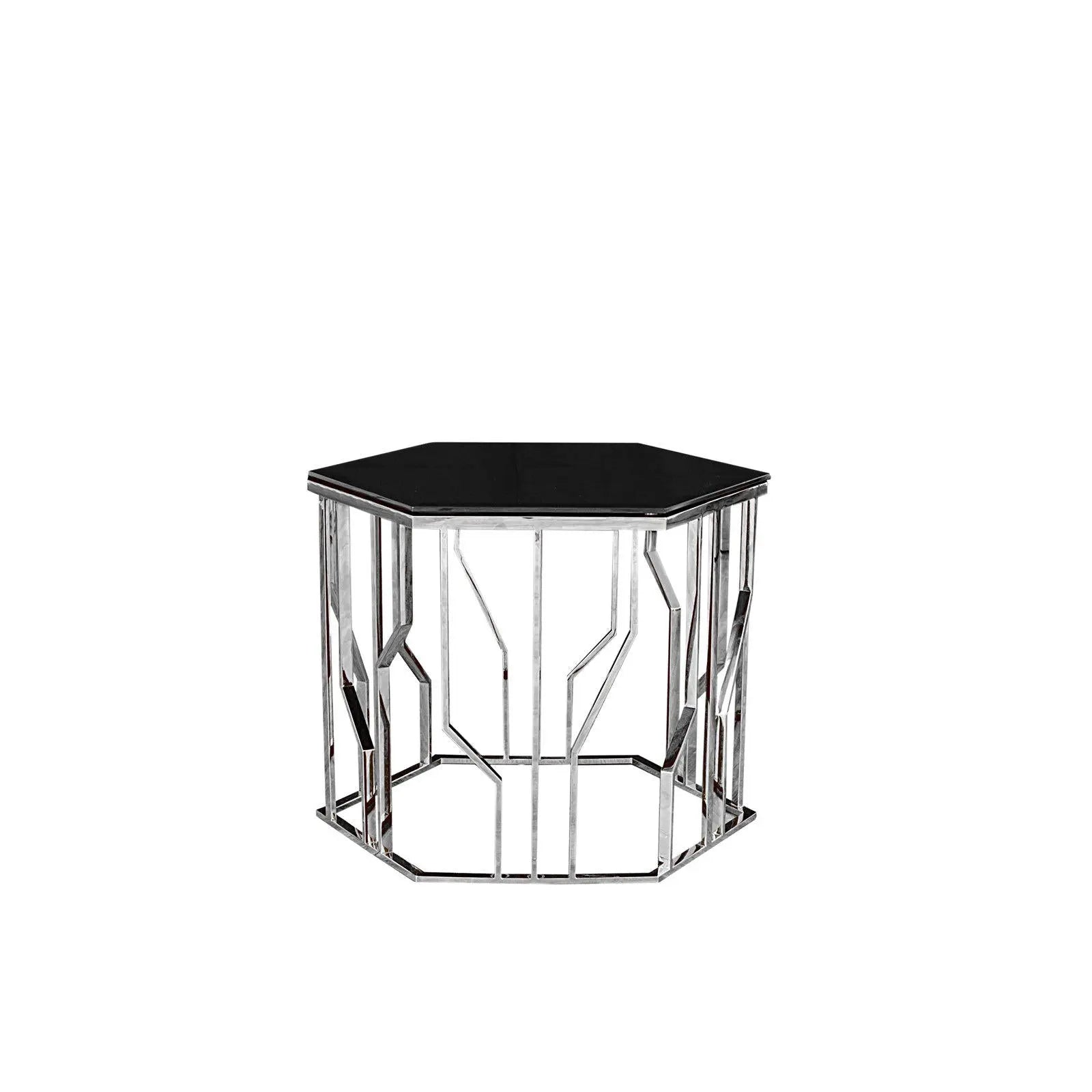Lorensia Large Silver End Table RG