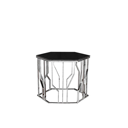 Lorensia Large Silver End Table RG