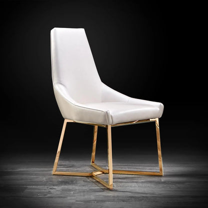 Lorensia Rose Gold Elegant Dining Chair