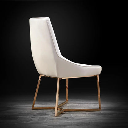 Lorensia Rose Gold Elegant Dining Chair
