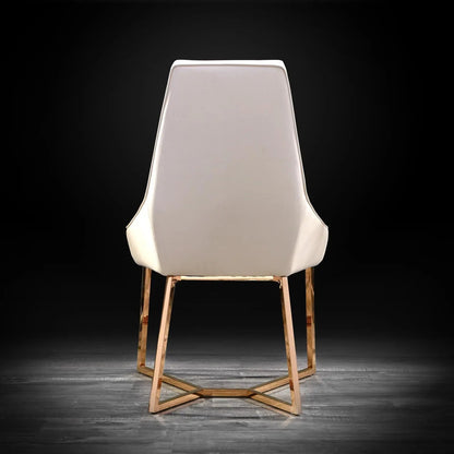 Lorensia Rose Gold Elegant Dining Chair