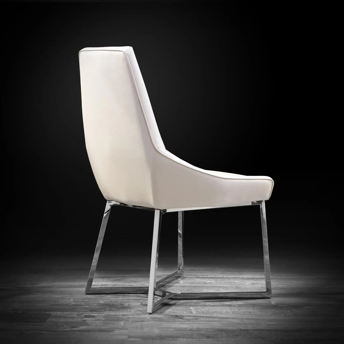 Lorensia Silver Contemporary Dining Chair