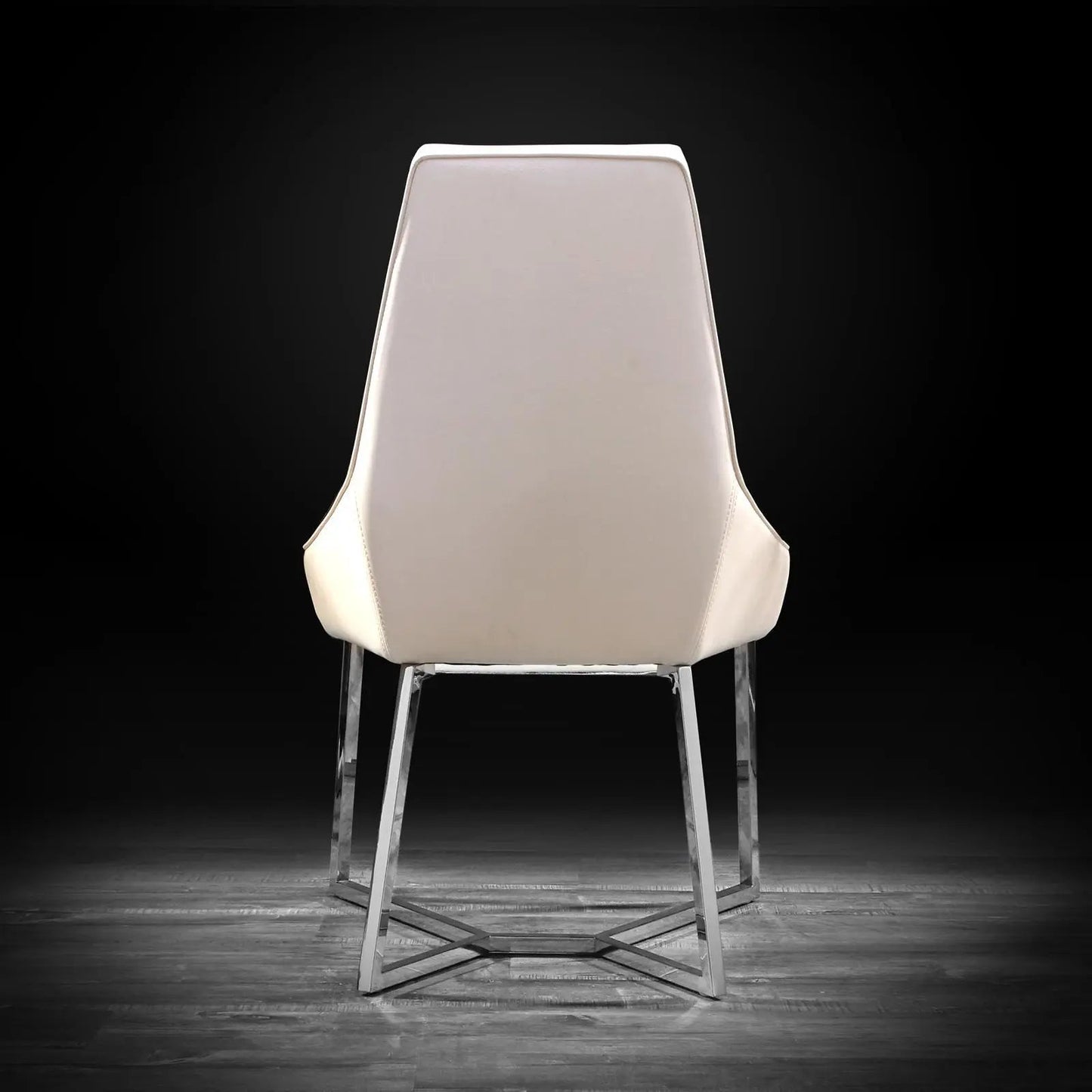 Lorensia Silver Contemporary Dining Chair