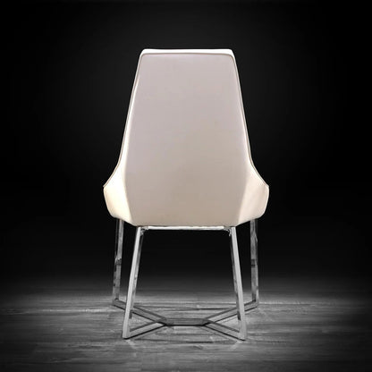Lorensia Silver Contemporary Dining Chair