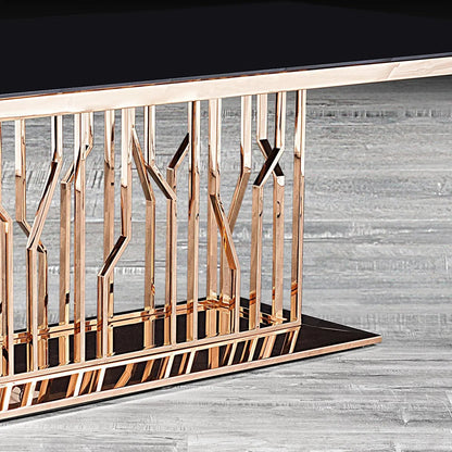 Lorensia Chic Dining Table | Rose Gold