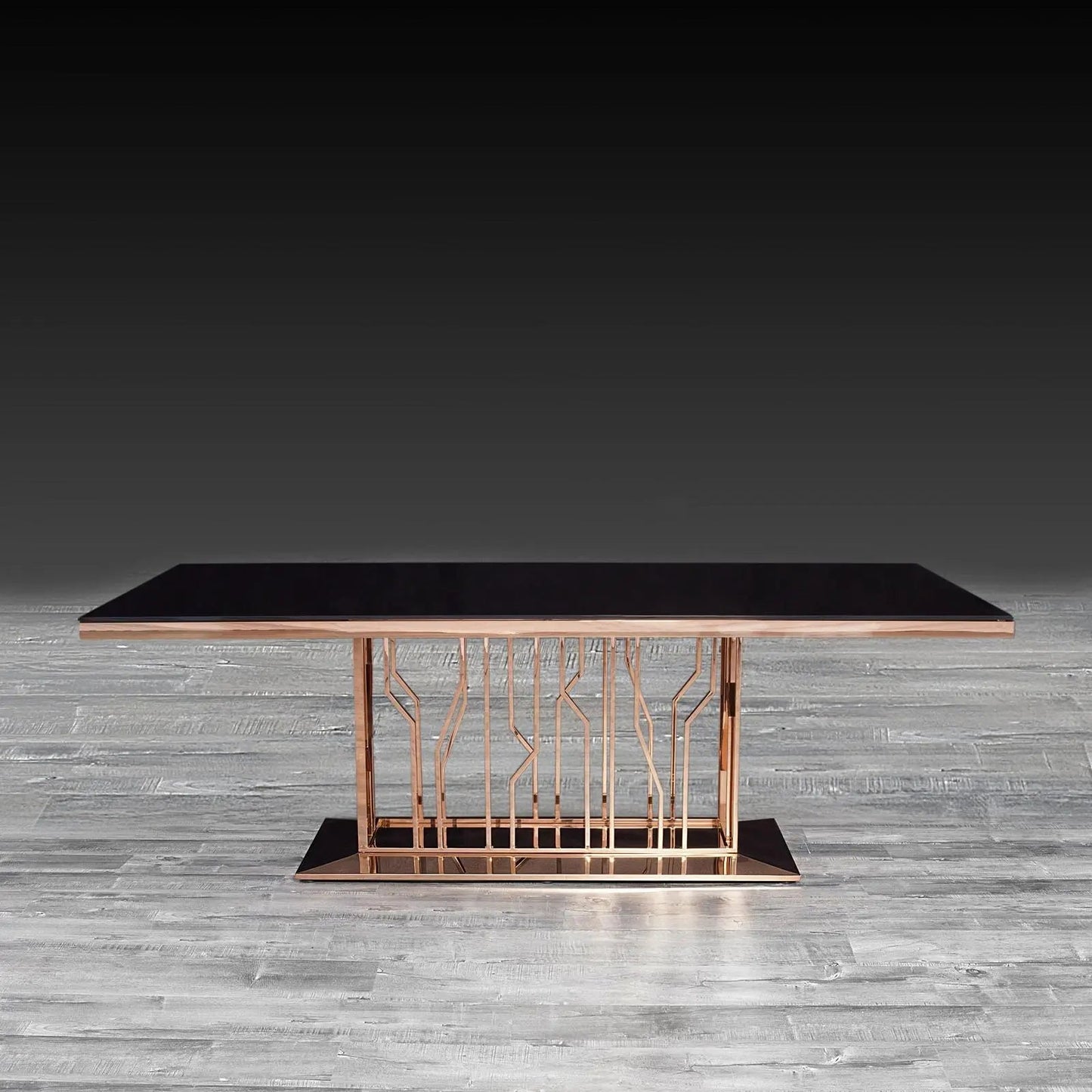 Lorensia Chic Dining Table | Rose Gold